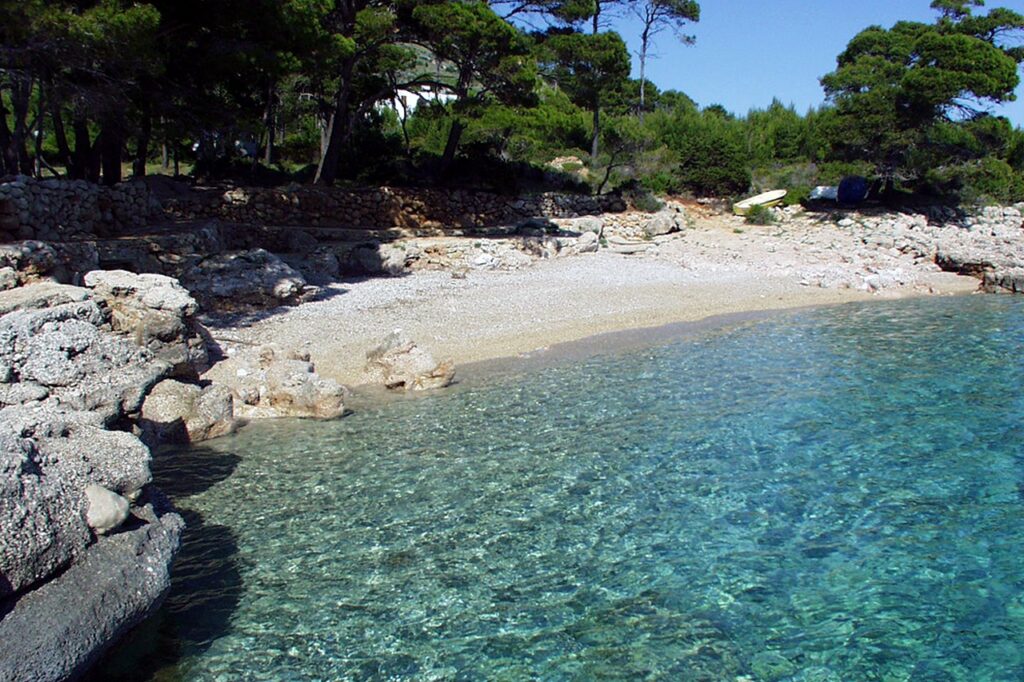 Feronija beach, Ivan Dolac, Hvar, Croatia