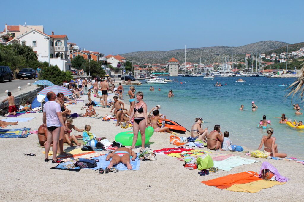 Tunare beach, Marina, Trogir, Croatia