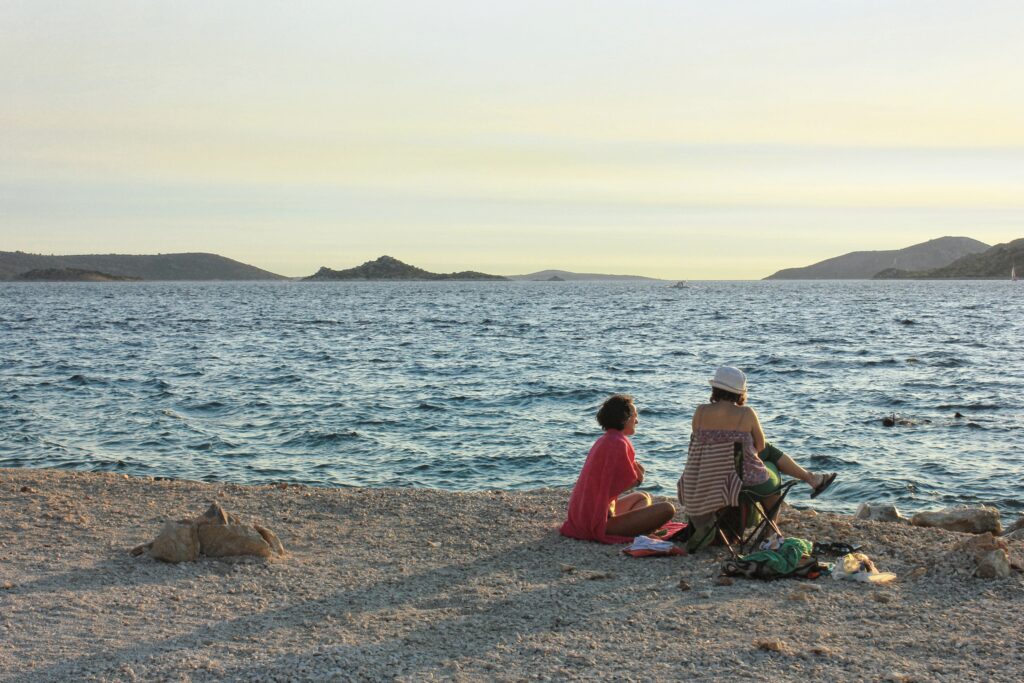 Kava beach, Okrug Donji, Čiovo, Croatia