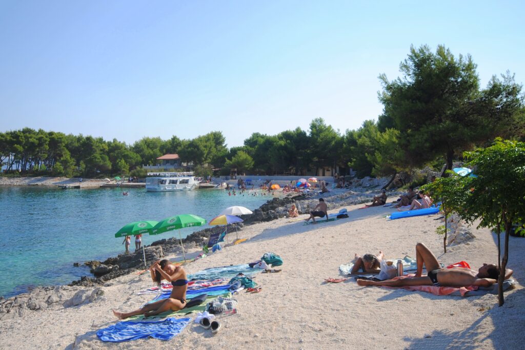 Labadusa beach, Okrug Gornji, Čiovo, Croatia