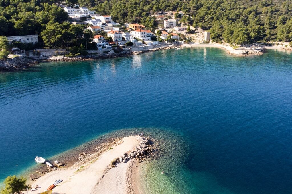 Pelegrin beach, Stomorska, Šolta, Croatia