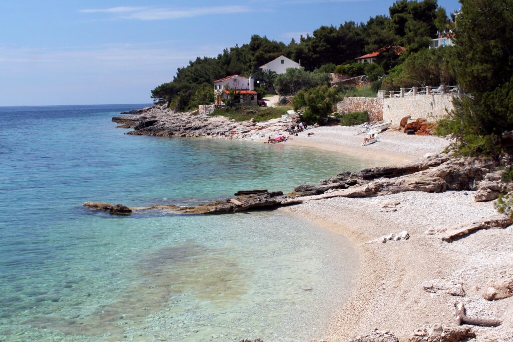 Skalinada beach, Zavala, Hvar, Croatia